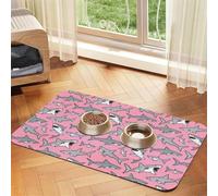 Sharks Nautical Ocean Sea Sea Life Fish,Waterproof Pet Feeding Mat,Cat Dog Placemats for Food and Water, PU Leather Food Mats,40x60cm