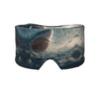 Sharks Open Their Big Mouths Print Print Soft Eye and Ear Muffs for Adults Sleeping Protection Cover for Travel Nap Relief
