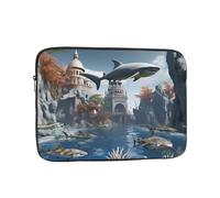 Sharks, Outside of The 'Magic School' Laptop Sleeve Shockproof Case Slim, Lightweight, Portable Protective Travel Carrying for 13 inch