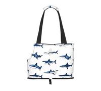 Sharks Printed Foldable Pet Bag - Portable Puppy Cat Travel Handbag Tote,Pet Carrier Backpacks.