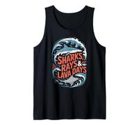 Sharks Rays Lava Days, Galapagos Ocean Adventure Tank Top