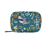 Sharks Skeleton Daily Tablet Pill Organiser Weekly Pill Box 7 Day Travel Small for Medicine Vitamin Supplement