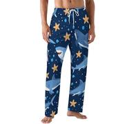 Sharks Starfish Men's Pajama Pants Casual Lounge Pants Pjs Bottoms Sleepwear Trousers Lightweight Sleep Pants