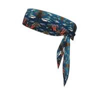Sharks under the sea Breathable Sports Bandage Headband Stylish Lightweight and Comfortable Suitable for All Kinds of Sports