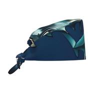 Sharks Under The sea Printed Adjustable Work Cap Gym Cap Suitable for Work and Exercise