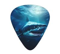 Sharks under the sea Printed pick set - 12 pieces, thin, medium and thick guitar picks, suitable for guitar, bass, electric guitar and ukulele
