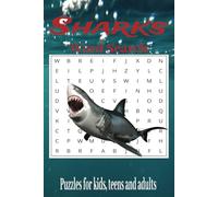 Sharks Word Search Puzzle Book: Word Searches with Easy to Read Print about Sharks, Shark Species, the Ocean and More | 6x9 inches, 110 pages | 50 ... Gift for holidays, vacations, and free time