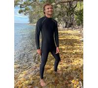 Sharkskin Chillproof Back Zip Suit for Scuba Diving, Freediving, Kayaking, Surfing, Jet Skiing and Swimming for Men, Black, XX-Large