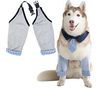 Sharkwill Dog Elbow Pads Knee Protector Wraps Elbow Callus Treatment Sleeve for Wounds Front Legs Stop Licking Medium Large Dogs 2XL, Grey