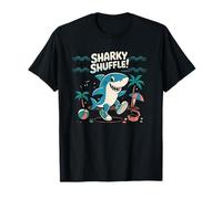 Sharky Shuffle Funny Shark Dance Beach Kids Summer T-Shirt