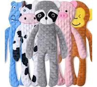 SHARLOVY Large No Stuffing Dog Toys Squeaky 5 Pack