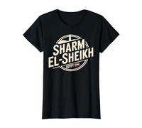 Sharm El-Sheikh Egypt City Travel Explorer Value Graphic T-Shirt, Women, Black, M