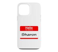 Sharon, Hello My Name is Name Tag, Badge Case for iPhone 13 Pro Max