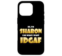 Sharon Joke IDGAF Meme Cute Halloween Costume For Sharons Case for iPhone 16 Pro