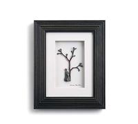 Sharon Nowlan Birds of A Feather Framed Picture, Wood, Multi-Colour, 2 x 20 x 25 cm