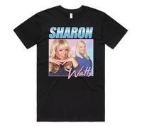 Sharon Watts Homage T-Shirt Tee Funny Retro 80s 90s TV Show Phil Mitchell Black