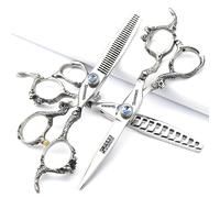sharonds 6/7/7.5 Inch High-End Salon 440C Steel Barber Scissors (6" 3pc)
