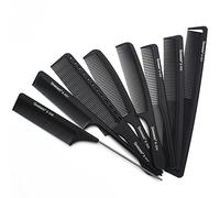 SHARONDS Black Professional Comb Set, Equipped with 8 Heat-Resistant Anti-Static Combs, Suitable for All Hair Types. Professional Comb Set, The Favorite Style of Hairdressers
