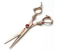 SHARONDS Rose Gold Double Dragon Shape Hairdressing Scissors Japan 440C Scissors (Cutting Scissors)
