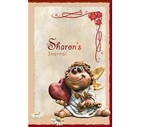 Sharon's Journal: Pretty Personalised Name Journal Notebook Gift For Women and Girls with the theme of Love (Valentines Day Cupid Angel), flip through the pages to see beating heart animation