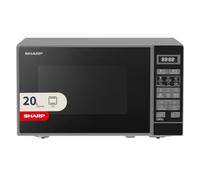 Sharp 20 Litre Grill Microwave 800W in Silver with Touch Control - RDG202TS | 11 Power Levels | 6 Programmes | 1000W Grill |Defrost by Weight & Time | Easy-Clean Interior | LED Display | Childlock