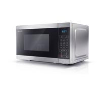Sharp YC-MG02U-S microwave Black, Silver Grill microwave Countertop 20 L 800 W