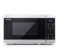 Sharp YC-MS02U-S Silver 800W with 11 Power Levels & 8 Preset Cooking Options