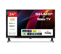 Sharp HD2225K 24" HD Smart Roku Freely TV [2025] - 1T-C24HD2225KB, Black
