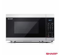 Sharp YC-MG81U-S microwave Black, Silver Grill microwave Countertop 28 L 900 W