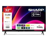 Sharp 32-inch HD QLED Powered by TiVo Smart TV TiVo+ Free Channels Dolby Digital HDR10 HDMI with ARC DVB-T/T2/C/S/S2 Tuner 32HE3345K Freely Included (HE Series)