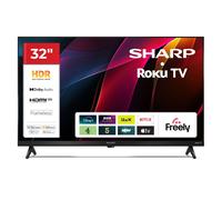 Sharp 32HD2225K 32 Inch Full HD Roku Smart TV with Freely in Black Sharp Black