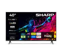 Sharp 40HE3245K 40 Inch Full HD TiVo Smart QLED TV Frameless in Black Sharp Black