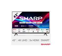 Sharp 4T-43GJ4225K, 43 Inch 4K UHD Roku Smart TV