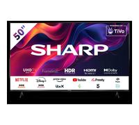 Sharp 4T-C50GK4245KB 50" TV 4K UHD Frameless Design Smart TiVo TV - Black