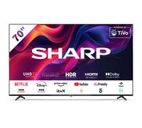 Sharp 70GK4245K 70" 4K UHD Smart TV - Frameless LED, TiVo Smart Platform with TiVo+ (160+ Free Channels), Freely with No Subscriptions, Dolby Vision & Dolby Atmos, HDMI 2.1, Freeview Live & On Demand
