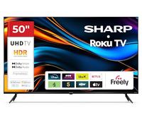 Sharp 50-inch 4K Ultra HD Frameless LED Roku Smart TV - Dolby Vision HDR, Freely, AV1, HDMI 2.1 (eARC), Smart Roku TV Platform - 50HJ4325K (HJ Series)