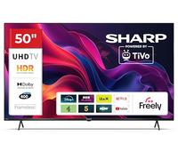 Sharp 50-inch 4K Ultra HD Frameless Smart TV - Powered by TiVo, Dolby Vision HDR, Dolby Atmos, AV1, HDMI 2.1 (eARC), Freely - 50GK4345K (GK Series)