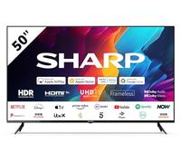 SHARP 50FJ2K 50 inch 4K Ultra HD HDR Smart LED TV Freeview Play, ()