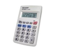Sharp 8 Digit Battery Calculator (White)