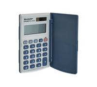 Sharp 8 Digit Dual Power Calculator Compact Design Comfortable Rubber Keys