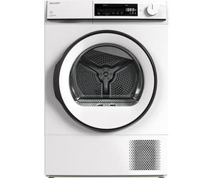 Sharp 8kg Heat Pump Tumble Dryer Freestanding White KD-NHB8S6GW3-EN