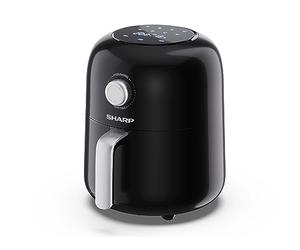 SHARP AF-GS404AU-B 4L 1300W Semi Digital Air Fryer with 25600rpm High Speed Hot Air, 2 Cooking Functions, 8 Preset Programmes & LED Display - Black