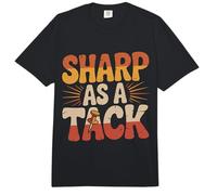 Sharp As A Tack Clever Witty Smart Puns Comfort Colors Adult Heavyweight T-Shirt