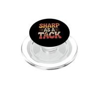 Sharp As A Tack Clever Witty Smart Puns PopSockets PopGrip for MagSafe