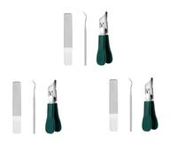 Sharp Bevelled Nail Clippers, Hawkbill Nail Clippers 3 Piece Set for Thick Nails, Low Profit and High Selling Price