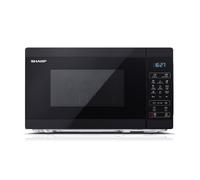 SHARP YC-MG02U-B Compact 20 Litre 800W Digital Microwave with 1000W Grill- Black, New