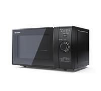 SHARP Compact Microwave Oven with 1000W Grill 700W 20L Turntable YC-GG02U-B