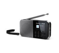 Sharp Osaka Portable Digital Radio DR-P520GY - DAB+/FM Radio with Bluetooth 5.3, BestTune™, 2" Colour Display, Built-In Li-Ion Battery & USB-C Charging - Storm Grey