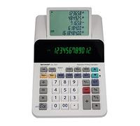 Sharp El-1501 Compact Cordless Paperless Large 12-Digit Display Desktop Printing Calculator That Utilizes Printing Calculator Logic