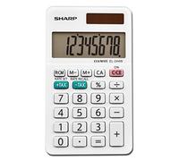 Sharp EL-244WB Business Calculator, White 2.125, 2.38 x 4.06 x 0.31 inches